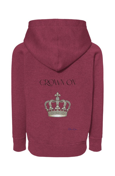 Blend Raglan Hooded Sweatshirt Crown On