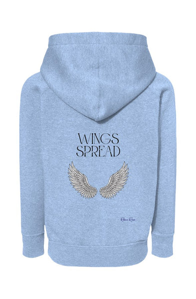 Blend Raglan Hooded Sweatshirt Wings Spread