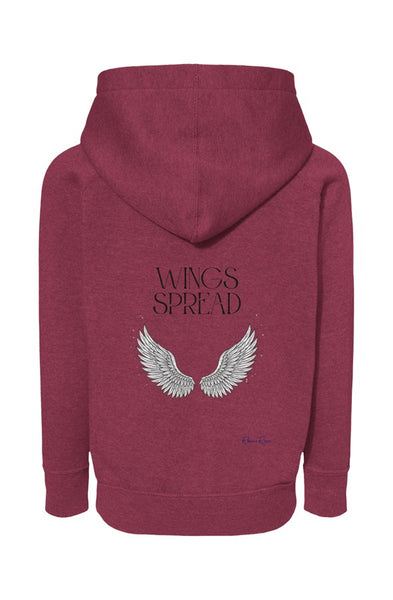 Blend Raglan Hooded Sweatshirt Wings Spread