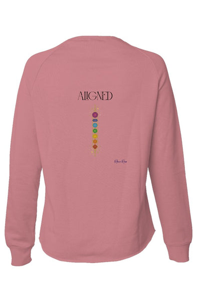 Womens Lightweight Wash Sweatshirt Aligned