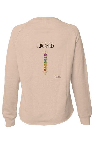 Womens Lightweight Wash Sweatshirt Aligned