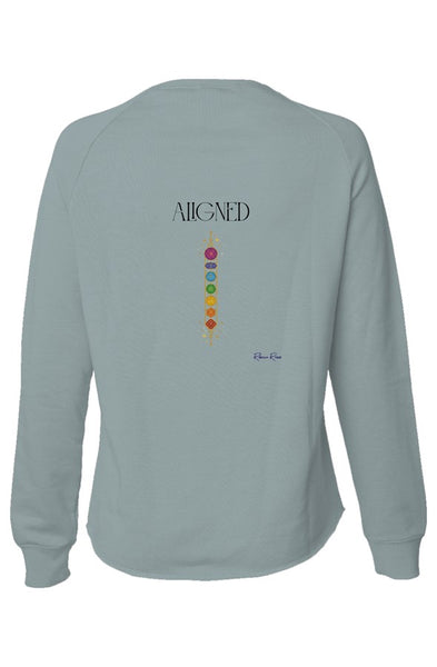 Womens Lightweight Wash Sweatshirt Aligned
