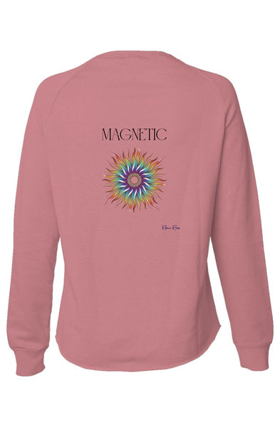 Womens Lightweight Wash Sweatshirt Magnetic