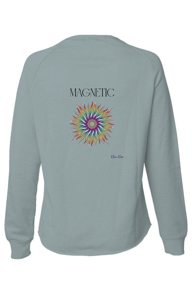 Womens Lightweight Wash Sweatshirt Magnetic