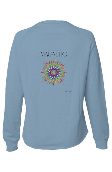 Womens Lightweight Wash Sweatshirt Magnetic