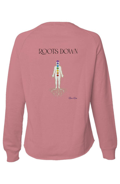 Womens Lightweight Wash Sweatshirt Roots Down