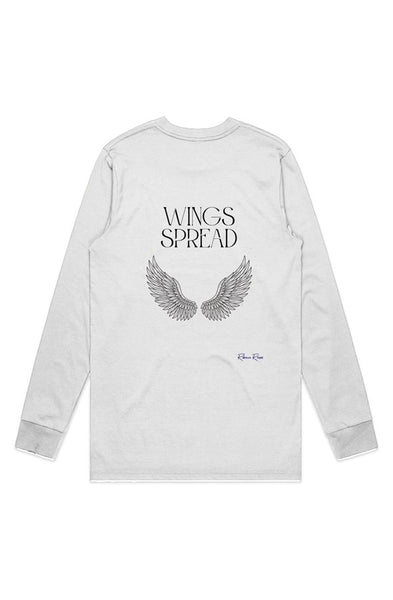 Mens Base l s Tee Wings Spread