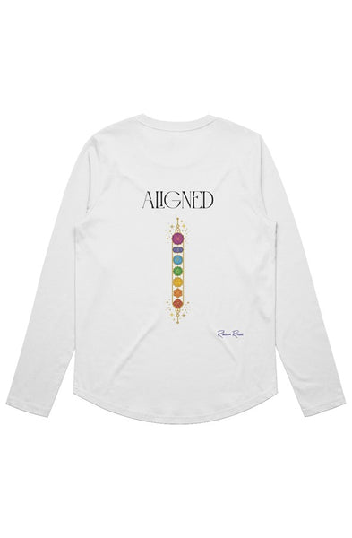Womens Maple Curve LS Tee Aligned