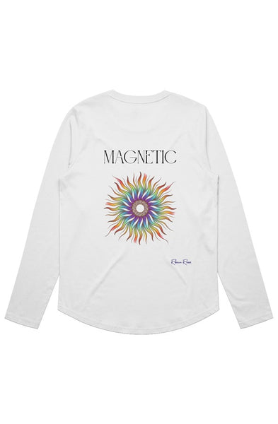 Womens Maple Curve LS Tee Magnetic