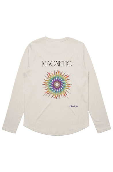 Womens Maple Curve LS Tee Magnetic