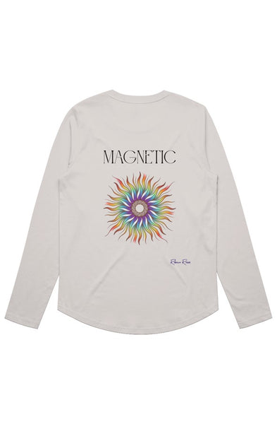 Womens Maple Curve LS Tee Magnetic