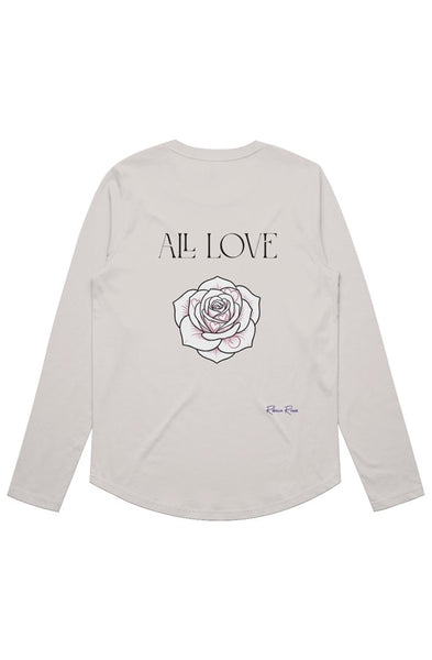 Womens Maple Curve LS Tee All Love