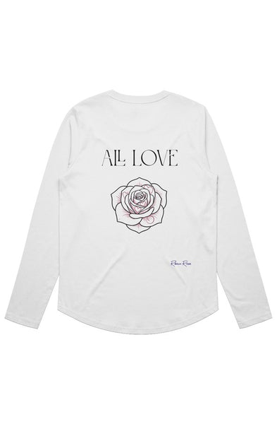 Womens Maple Curve LS Tee All Love
