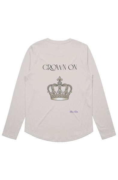 Womens Maple Curve LS Tee Crown On