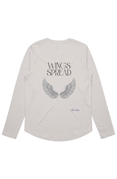 Womens Maple Curve LS Tee Wings Spread