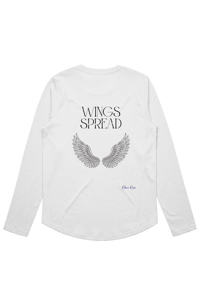 Womens Maple Curve LS Tee Wings Spread