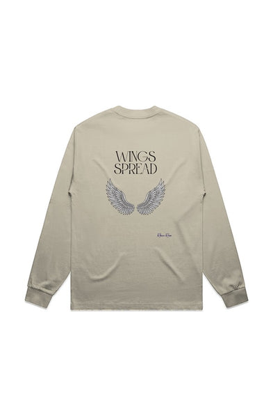 MENS HEAVY L S TEE Wings Spread