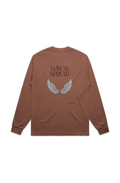 MENS HEAVY L S TEE Wings Spread