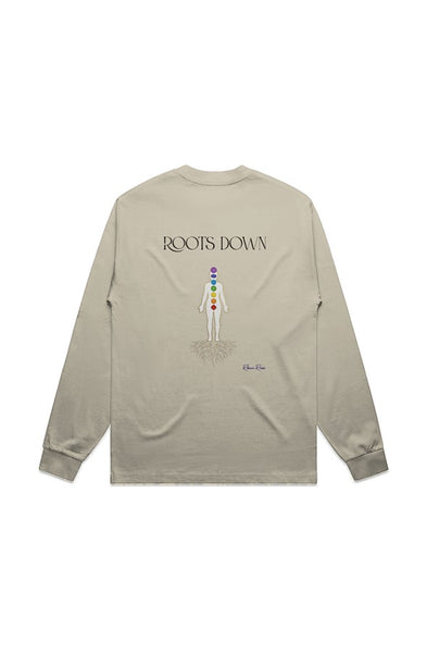 MENS HEAVY L S TEE Roots Down