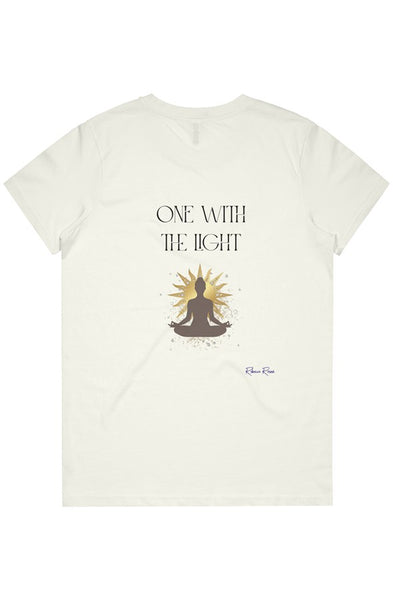 Womens Maple Organic Tee One with the Light