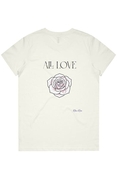Womens Maple Organic Tee All Love
