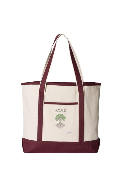 Large Canvas Deluxe Tote Rooted