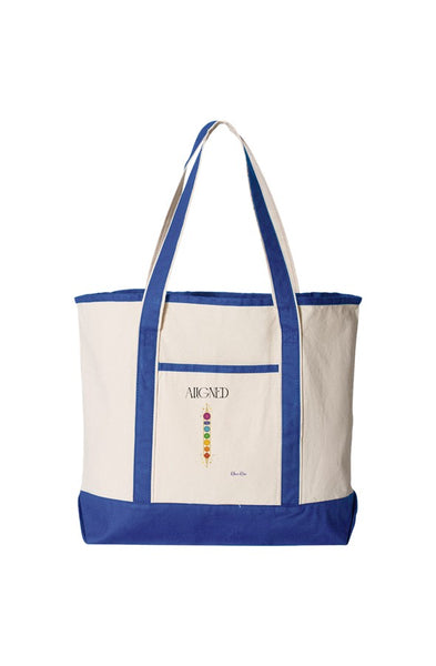 Large Canvas Deluxe Tote Aligned