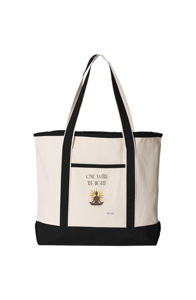 Large Canvas Deluxe Tote One with the Light