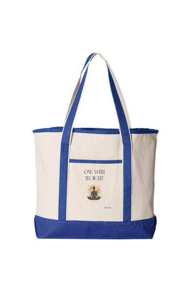 Large Canvas Deluxe Tote One with the Light