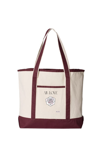 Large Canvas Deluxe Tote All Love