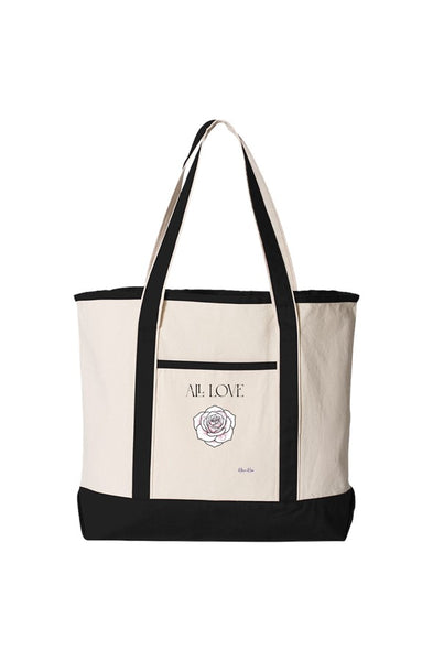 Large Canvas Deluxe Tote All Love