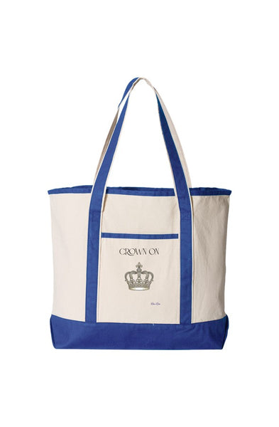 Large Canvas Deluxe Tote Crown On