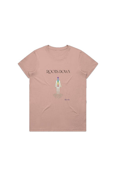 Maple Tee Roots Down Front Graphic 
