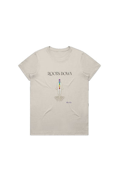 Maple Tee Roots Down Front Graphic 