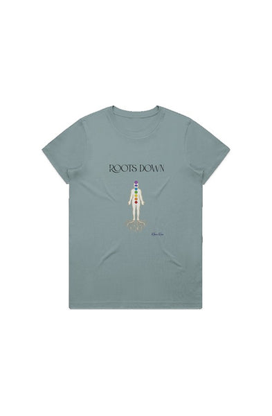 Maple Tee Roots Down Front Graphic 