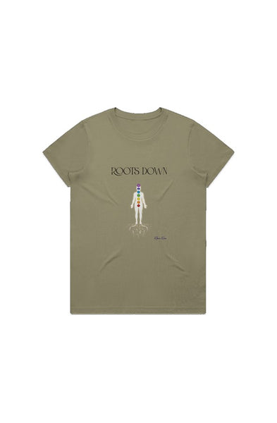 Maple Tee Roots Down Front Graphic 