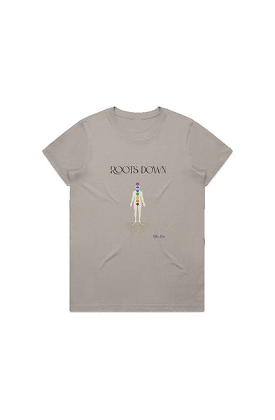Maple Tee Roots Down Front Graphic 