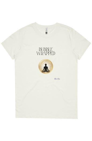 Womens Maple Organic Tee Bubble Wrapped Front