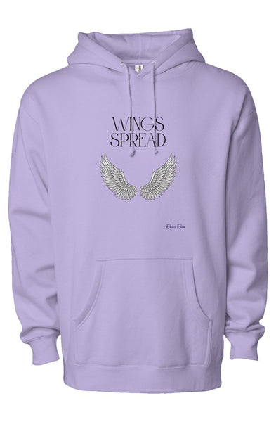 independent heavyweight pullover hoodie Wings Spread Front