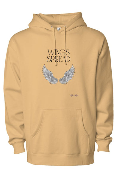 independent heavyweight pullover hoodie Wings Spread Front