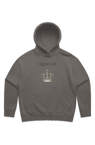 Wo 39 s Relax Faded Hood Crown Front Graphic