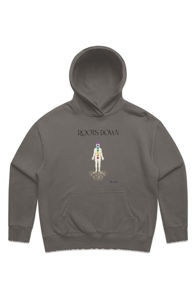 Wo 39 s Relax Faded Hood Roots Down Front Graphic