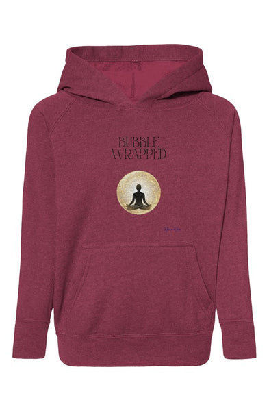 Blend Raglan Hooded Sweatshirt Bubble Wrapped Front Graphic