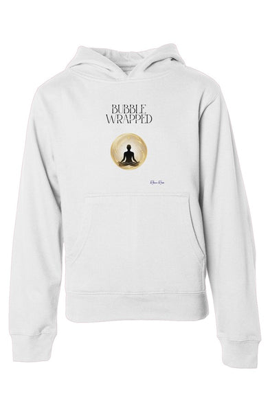 Youth Midweight Hooded Sweatshirt Bubble Wrapped Front Design