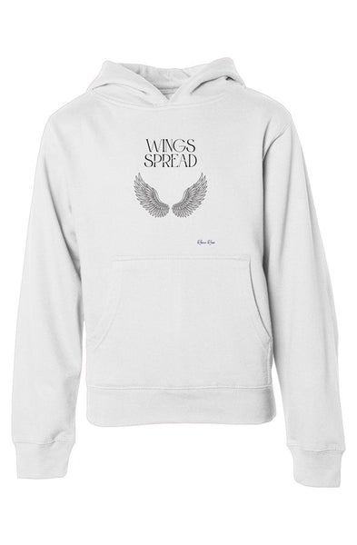 Youth Midweight Hooded Sweatshirt Wings Spread2 Front Graphic