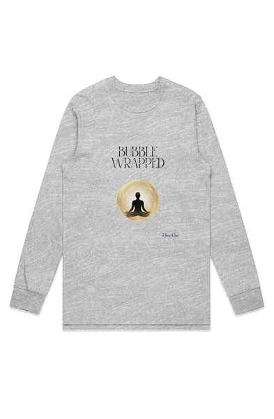 Mens Base l s Tee Bubble Wrapped Front Graphic