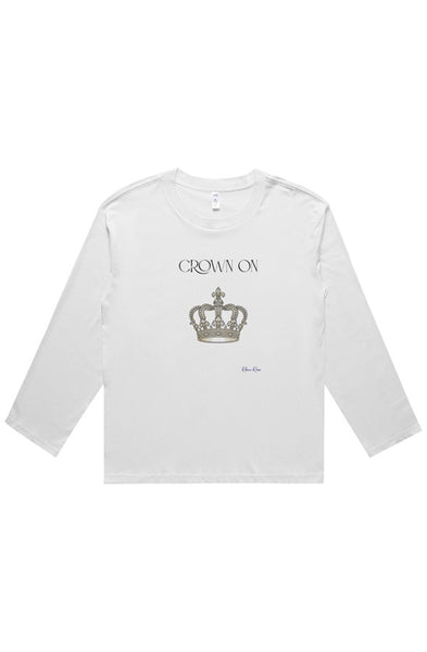 wo 39 s martina long sleeve tee Crown On Front Graphic