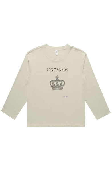 wo 39 s martina long sleeve tee Crown On Front Graphic