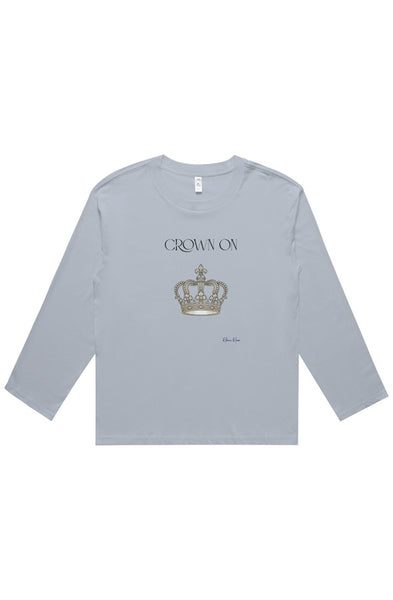 wo 39 s martina long sleeve tee Crown On Front Graphic