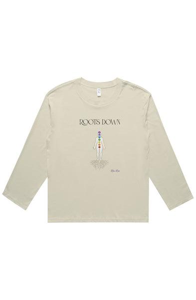 wo 39 s martina long sleeve tee Roots Down Front Graphic
